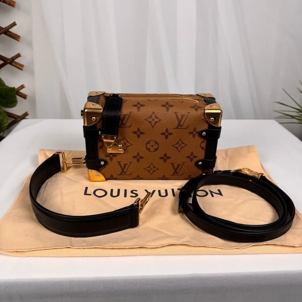 Louis Vuitton Side Trunk Handbag Reverse Monogram Canvas PM - Picture 4 of 11